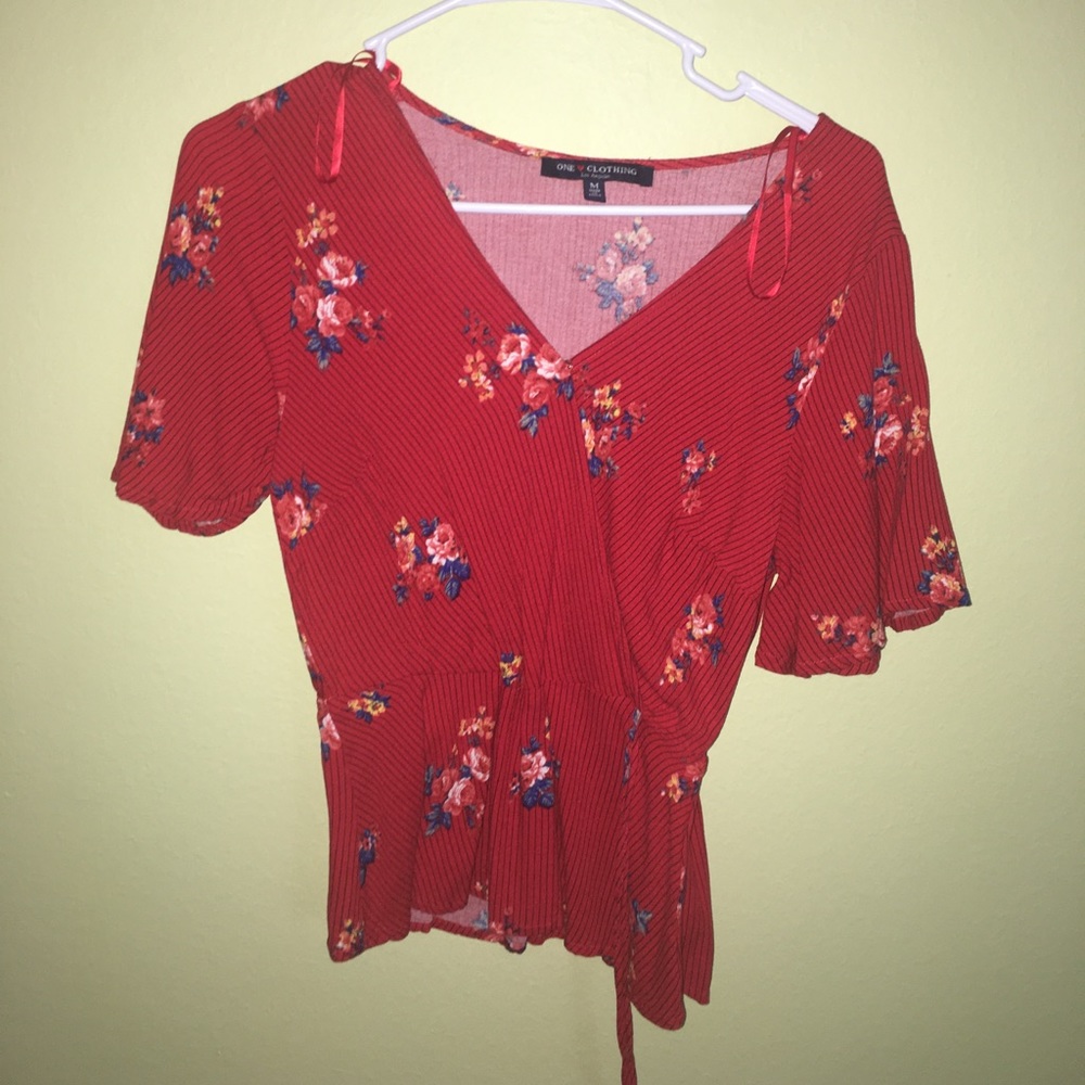 Floral Striped Blouse